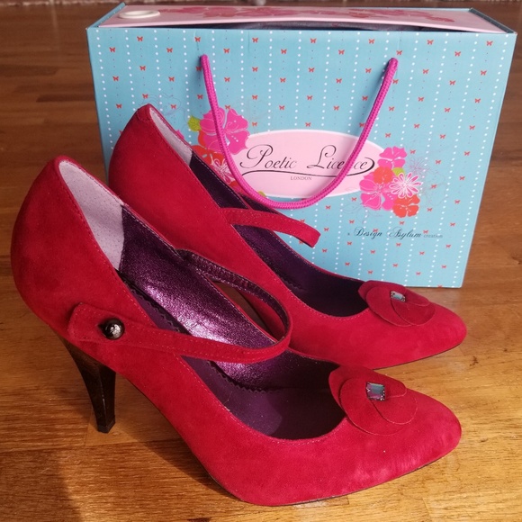Poetic Licence red/purple heels - Picture 3 of 8